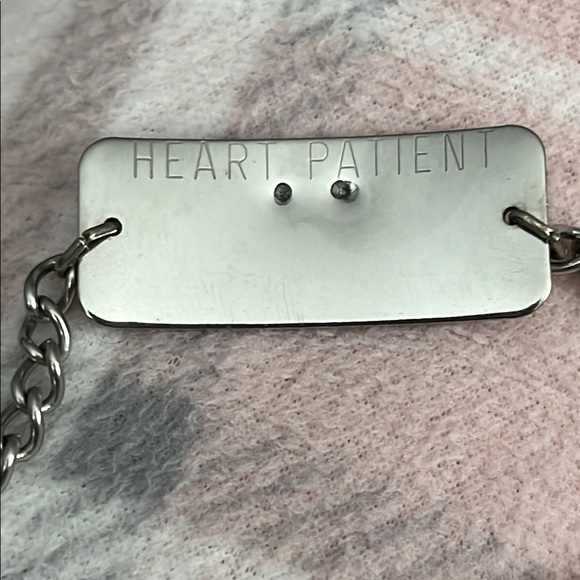 Heart Medical Alert Bracelet 8.5” - Picture 2 of 2